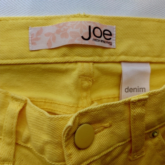 Joe Fresh Style Frais Denim Jeans Yellow Size 6 - Picture 3 of 9